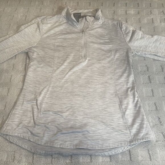 Spyder Active Quarter Zip Pullover Women’s Size Large Gray Stretch Athleisure - Picture 2 of 15